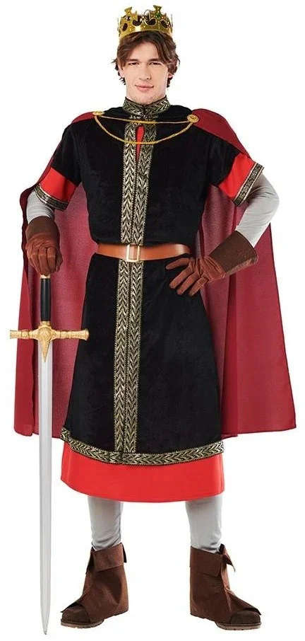 Disfraz de Rey Medieval Negro para Hombre
