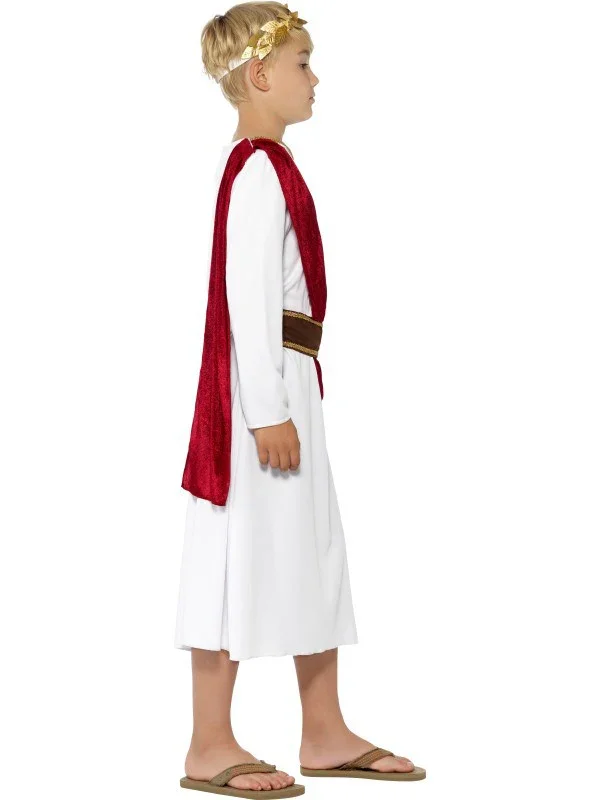 Disfraz de Romano con Toga Roja para Niño - Image 3