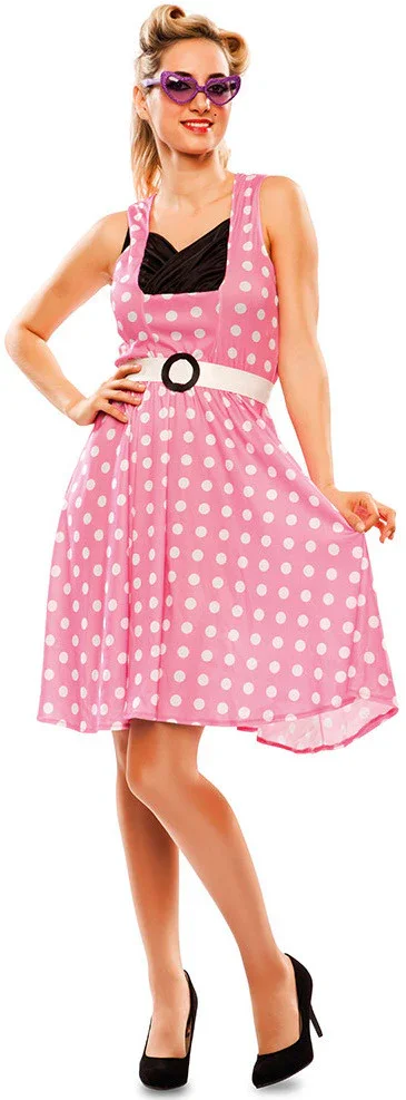 Disfraz Rosa Años 50 para Mujer - Image 2