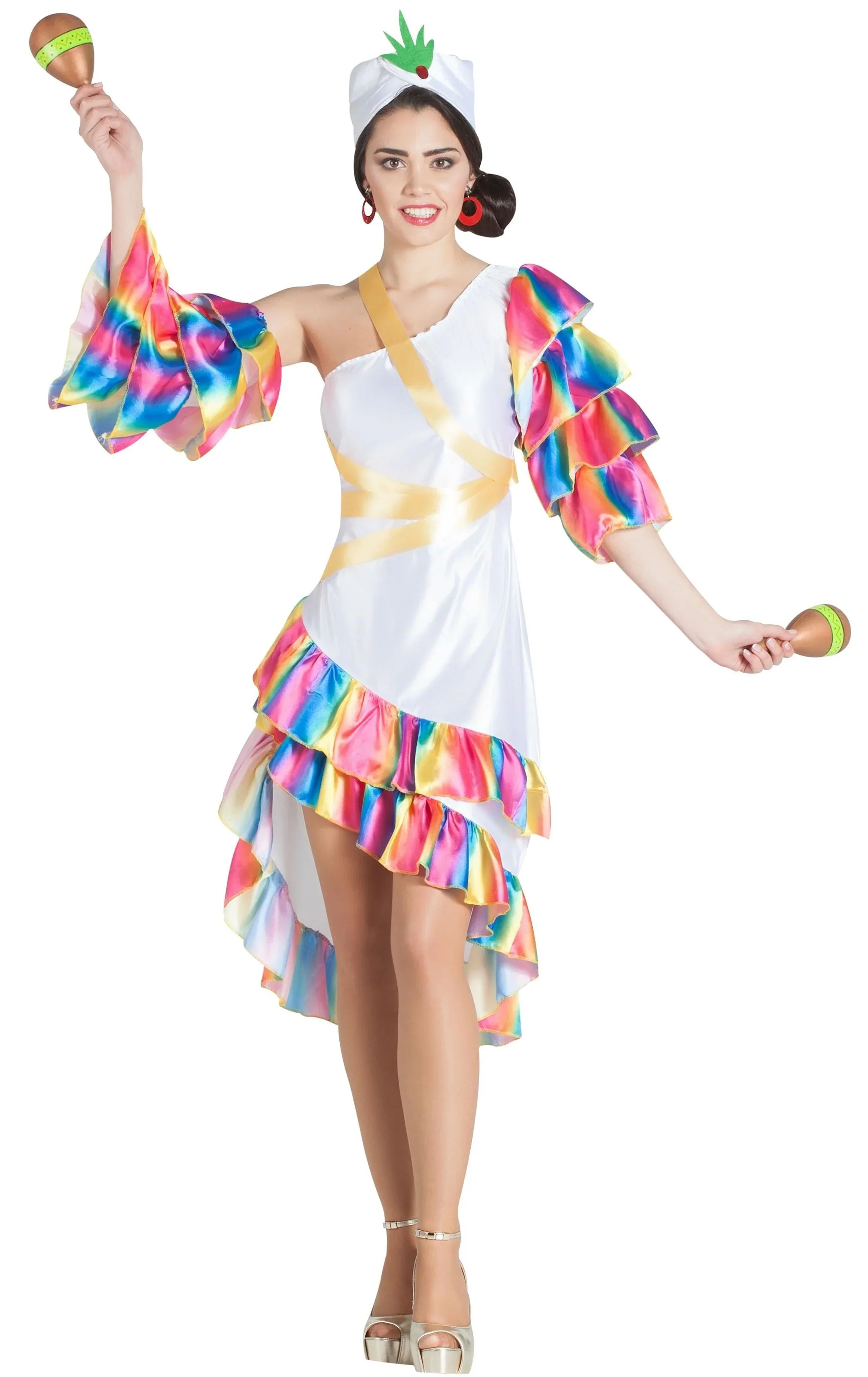 Disfraz de Rumbera Blanca para Mujer - Image 2