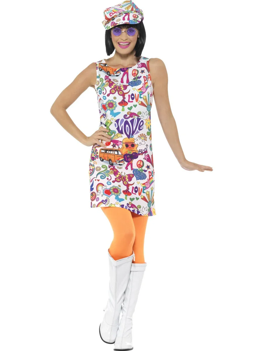 Disfraz de Sesentera Flower Power para Mujer - Image 3