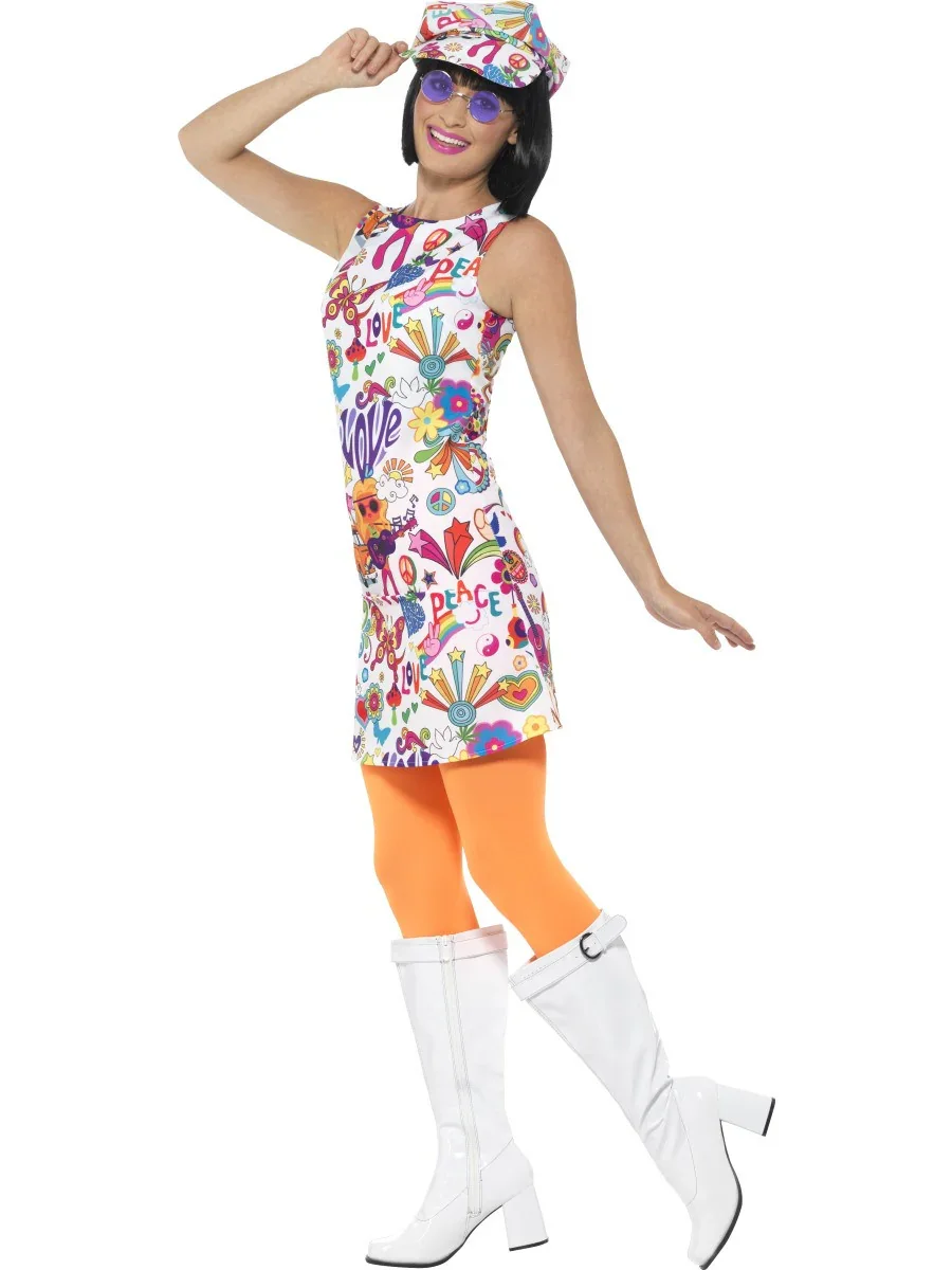Disfraz de Sesentera Flower Power para Mujer - Image 4