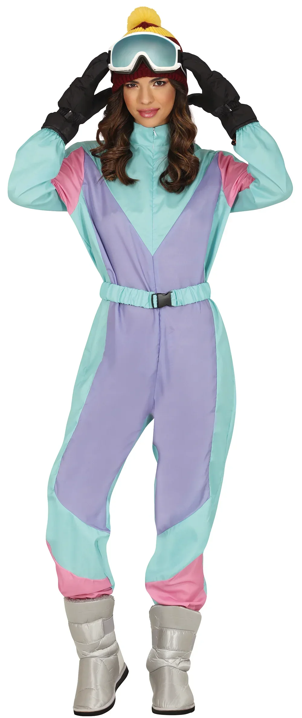 Disfraz de Snowboarder Ochentera para Mujer