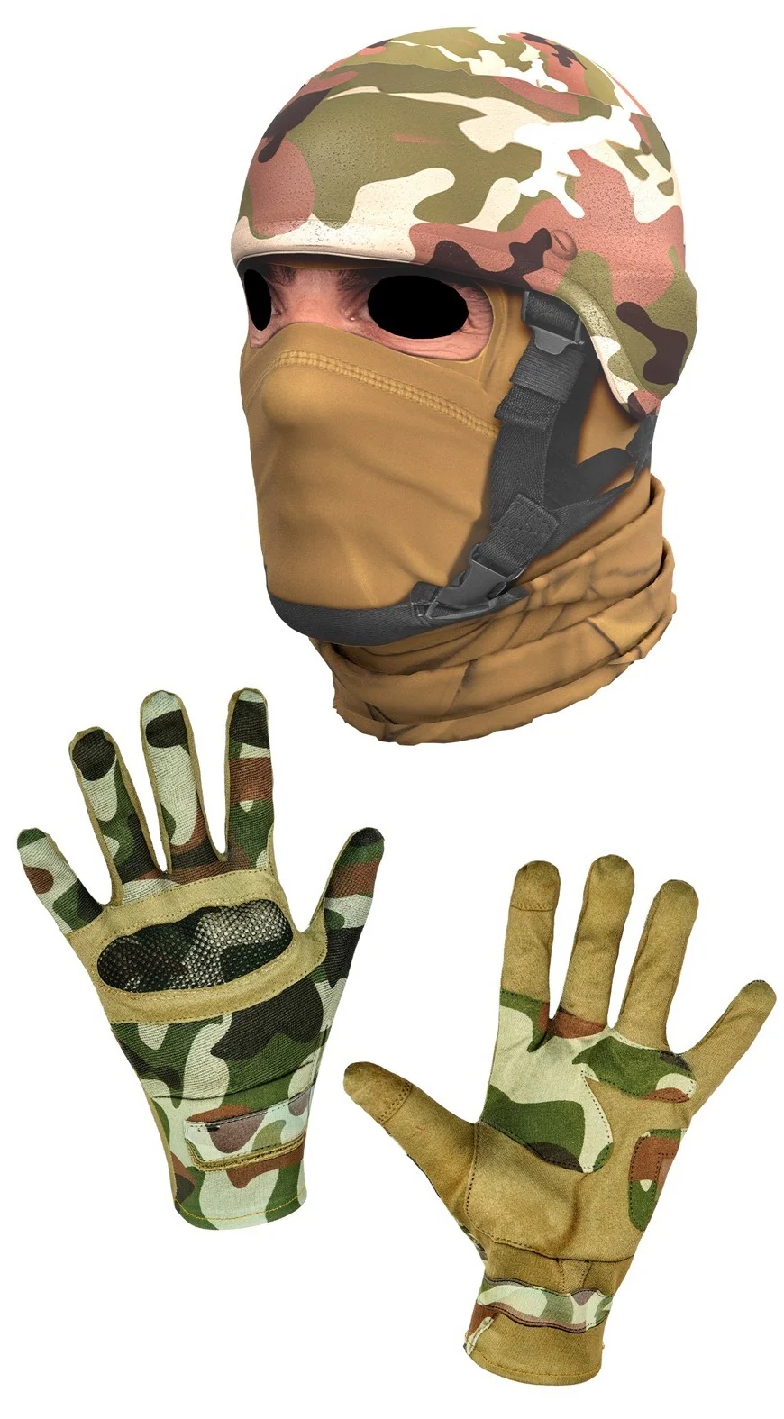 Disfraz de Soldado con Camuflaje Militar para Hombre - Image 7