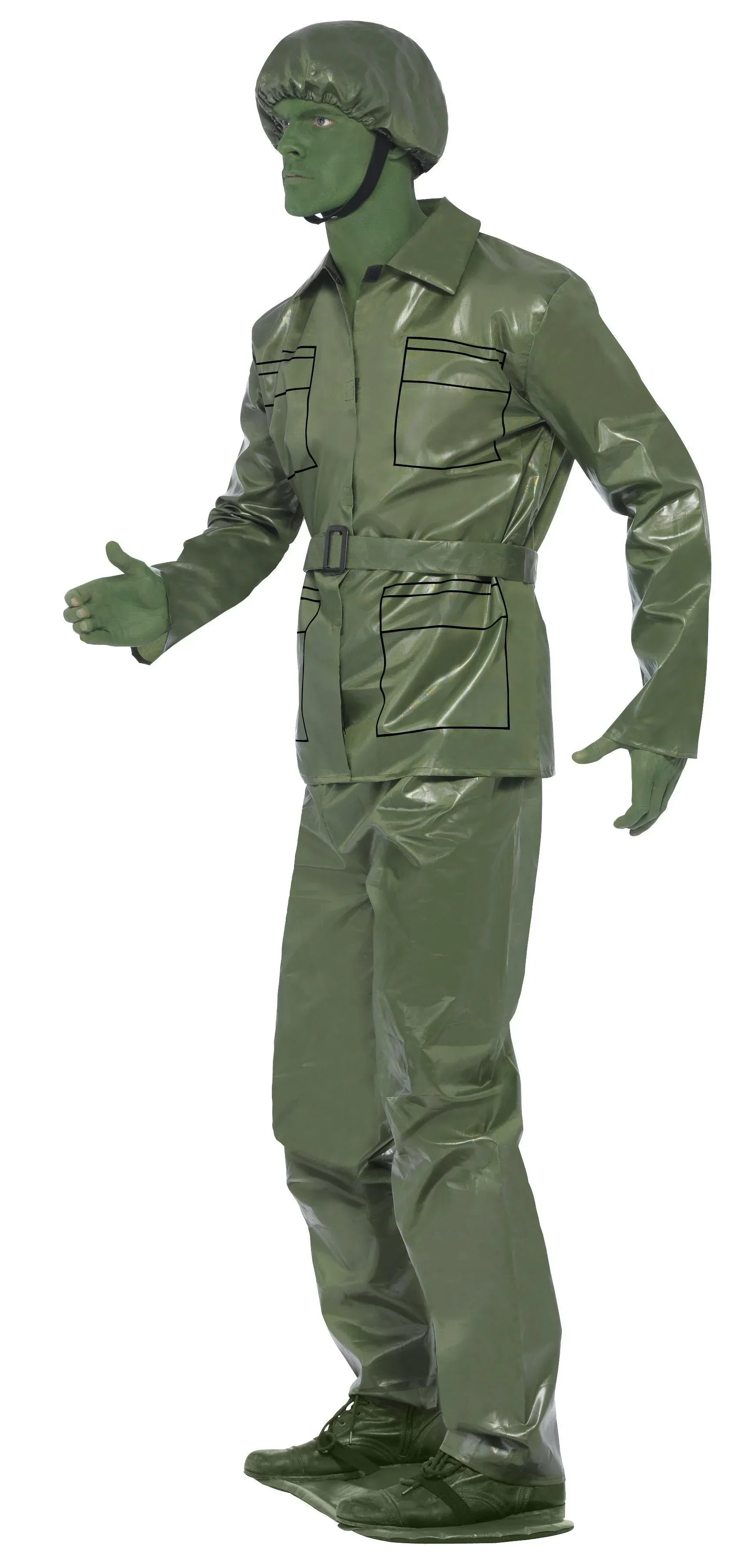 Disfraz de Soldado de Juguete Verde para Hombre - Image 3