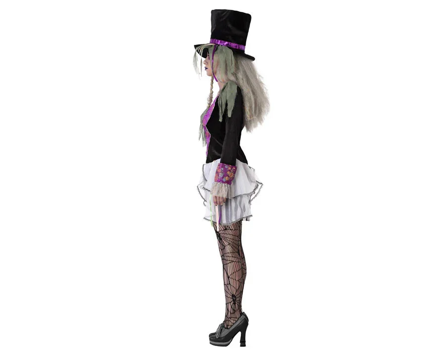 Disfraz de Sombrerera Zombie para Mujer - Image 3