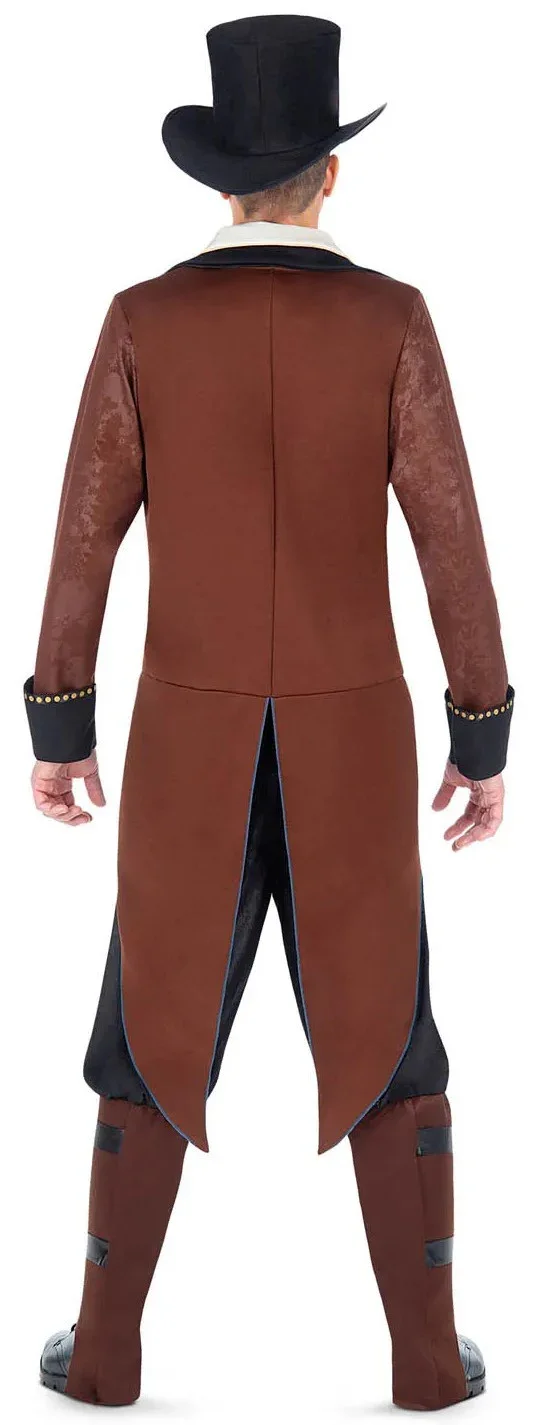 Disfraz de Steampunk con Chaleco Azul para Hombre - Image 2