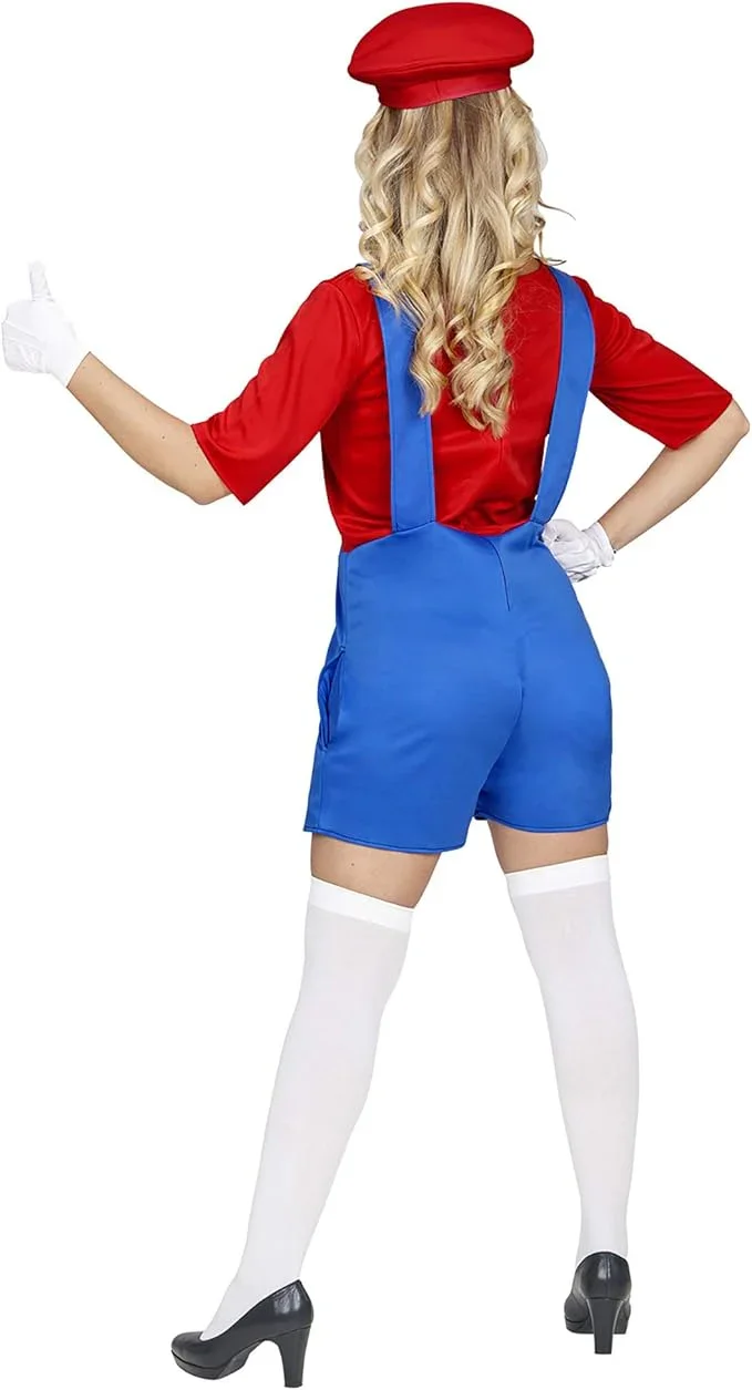Disfraz de Super Mario con Pantalón Corto para Mujer - Image 2