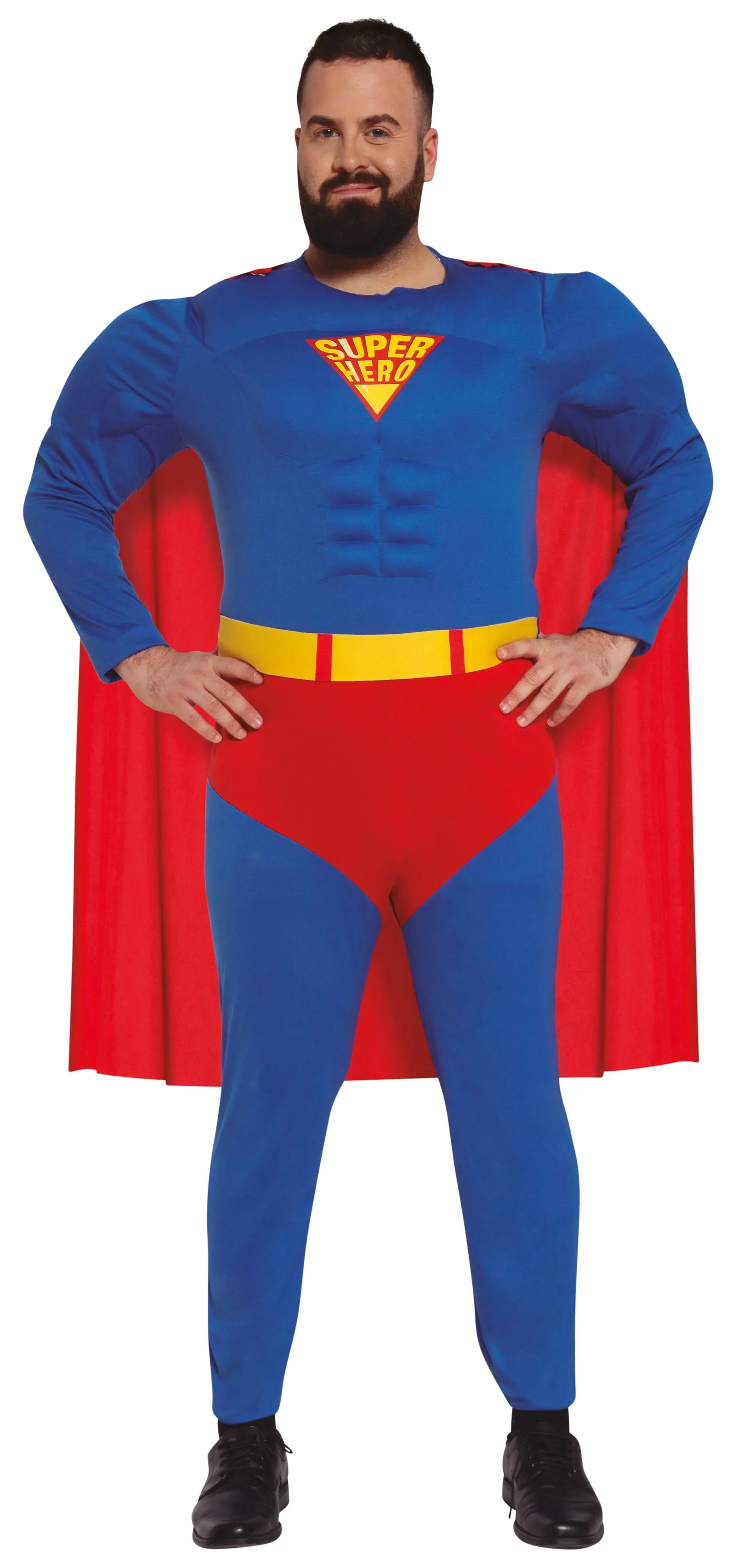 Disfraz de Superhéroe Musculoso con Capa para Hombre - Image 3