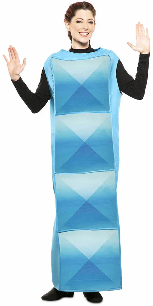 Disfraz de Tetris Azul Claro para Adulto - Image 2