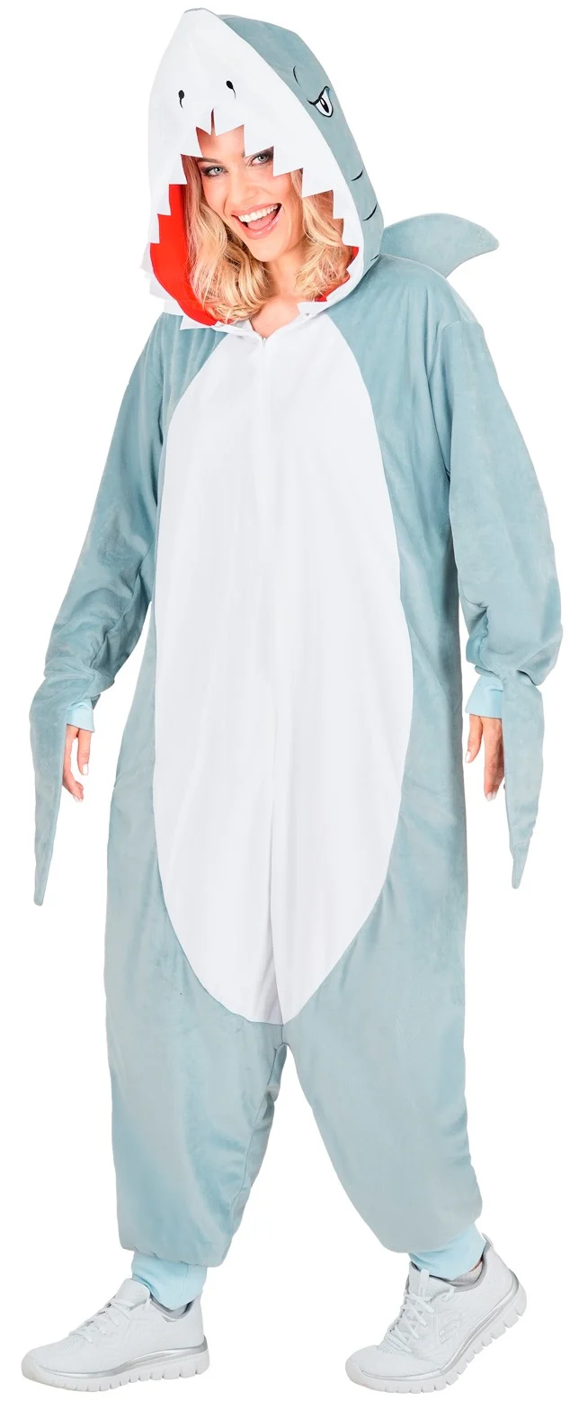 Disfraz de Tiburón Pijama para Adulto - Image 2
