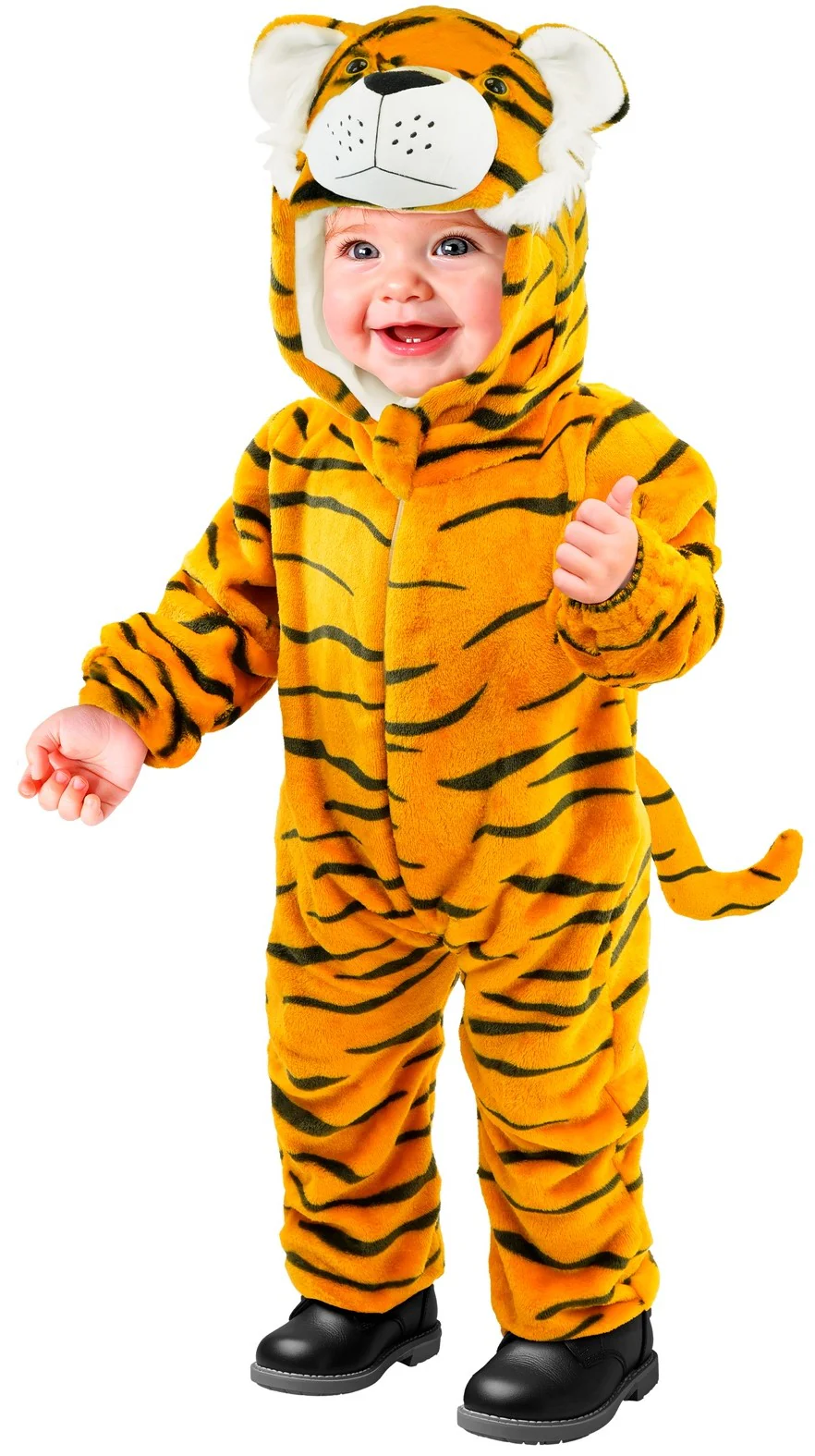Disfraz de Tigre de Peluche con Capucha para Bebé - Image 2