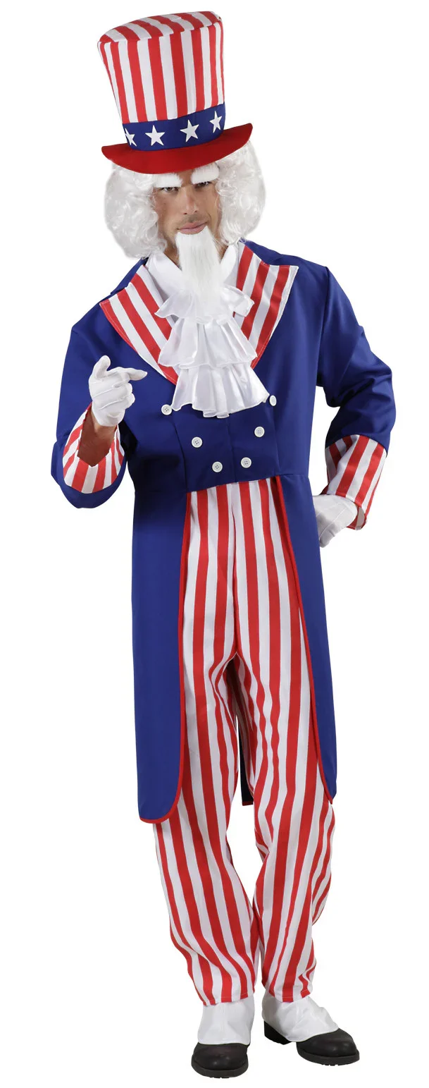 Disfraz de Tío Sam Americano para Hombre - Image 3