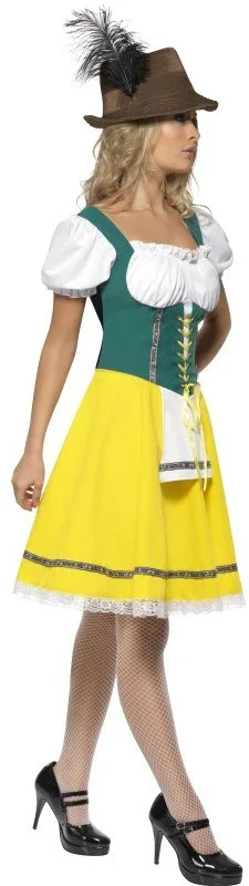 Disfraz de Tirolesa Oktoberfest Amarilla para Mujer - Image 4