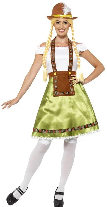 Disfraz de Tirolesa Oktoberfest Verde para Mujer - Image 3