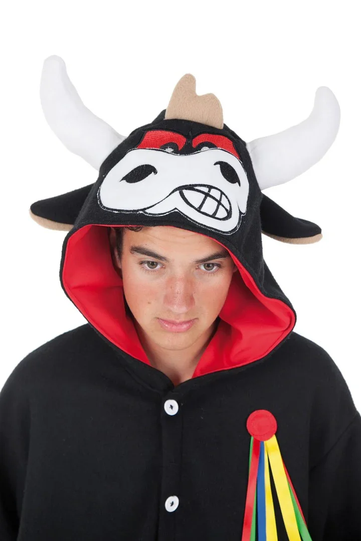Disfraz de Toro Bravo Pijama para Adulto - Image 2