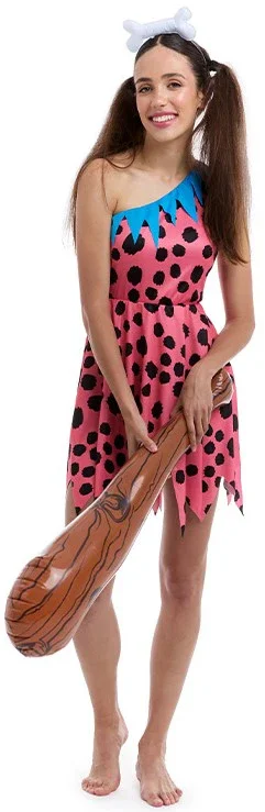 Disfraz de Troglodita Rosa para Mujer
