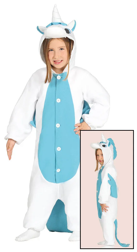 Disfraz de Unicornio Azul Pijama para Niña - Image 2