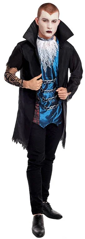 Disfraz de Vampiro con Tatuajes para Hombre - Image 3