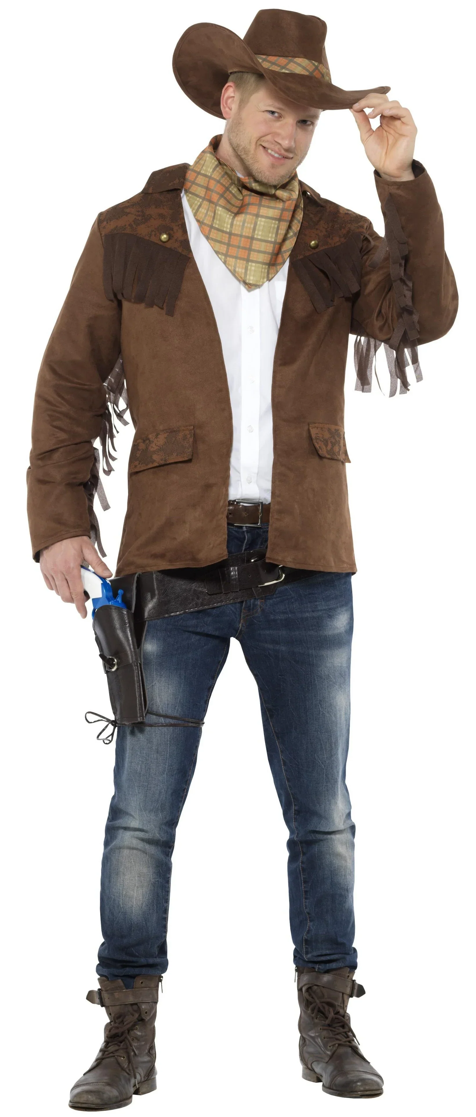 Disfraz de Vaquero con Chaqueta para Hombre - Image 3