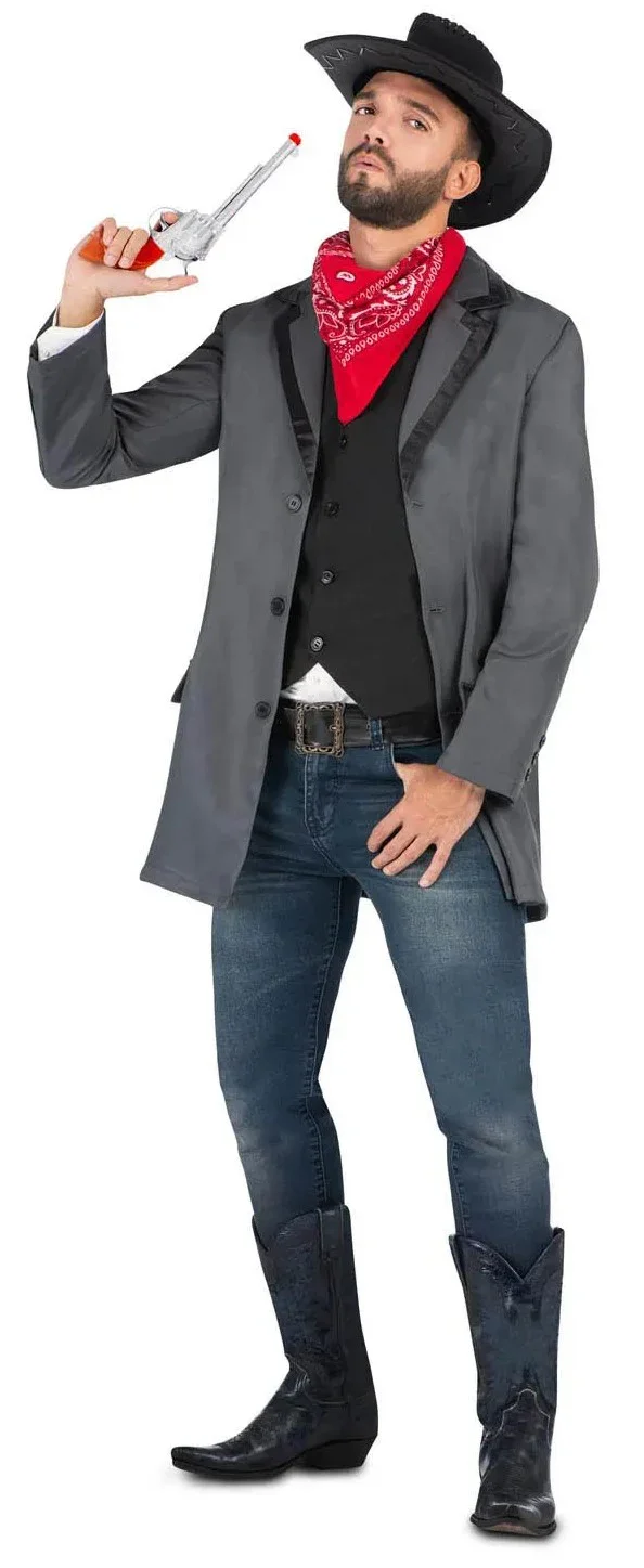 Disfraz de Vaquero Pistolero con Chaqueta para Hombre - Image 4