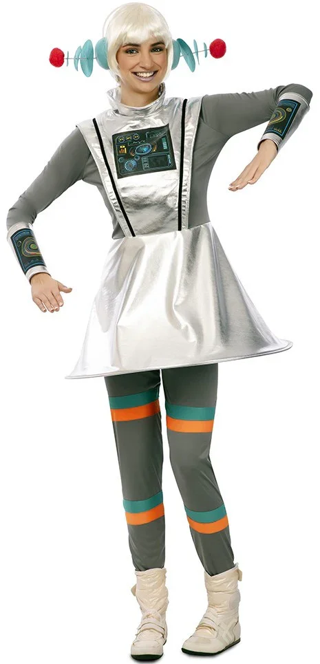 Disfraz de Viajera Espacial Futurista para Mujer - Image 3
