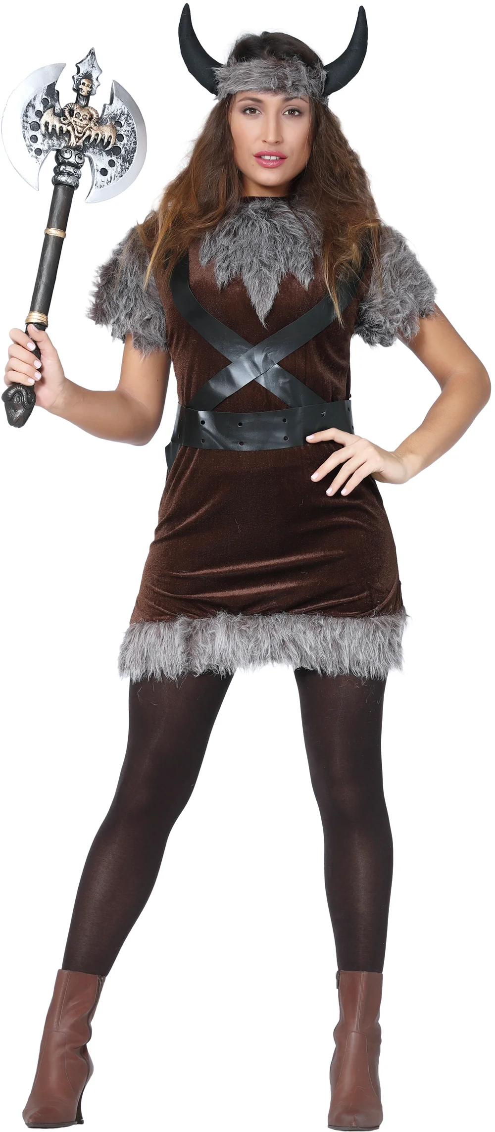 Disfraz de Vikinga Salvaje para Mujer