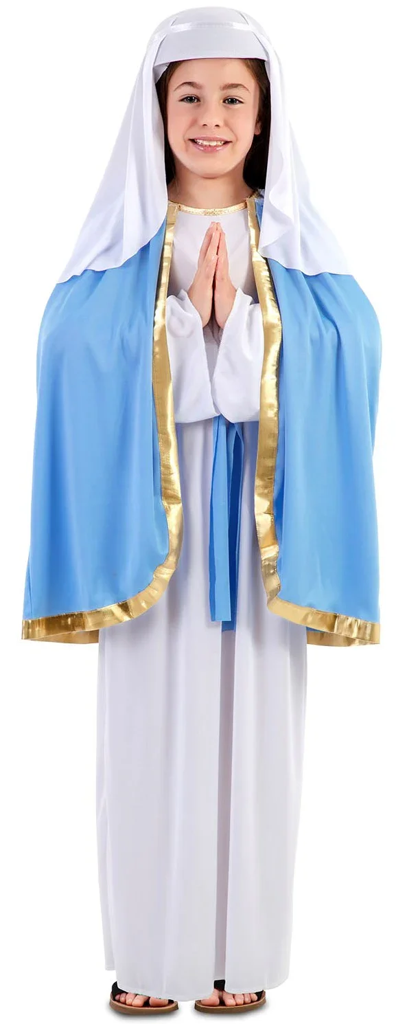 Disfraz de Virgen María con Capa para Niña - Image 2