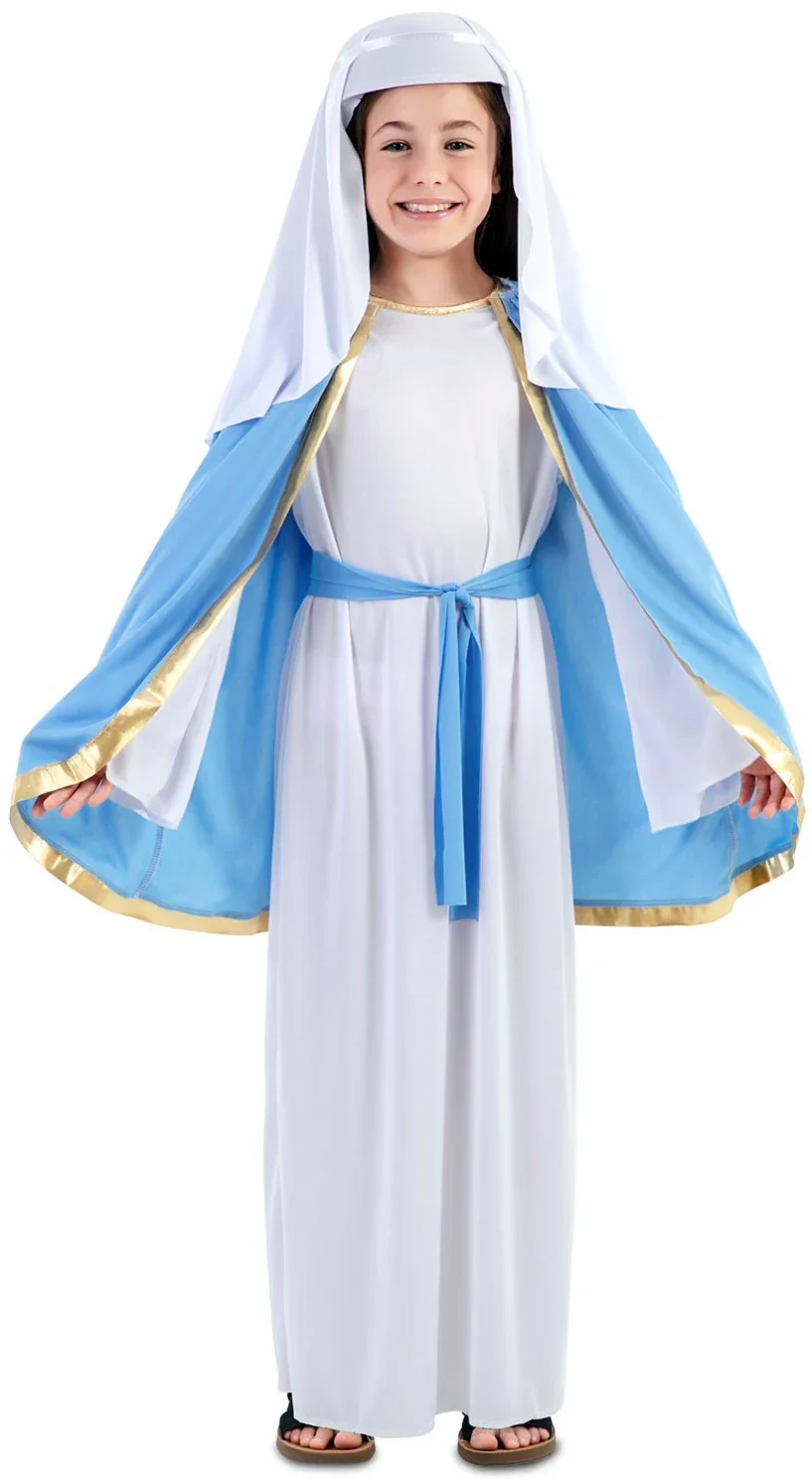 Disfraz de Virgen María con Capa para Niña - Image 3