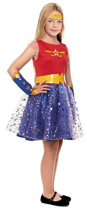 Disfraz de Wonder Lady Corto para Niña - Image 3