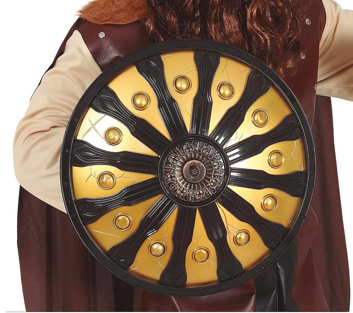 Escudo Espartano en Oro y Negro de 45cm