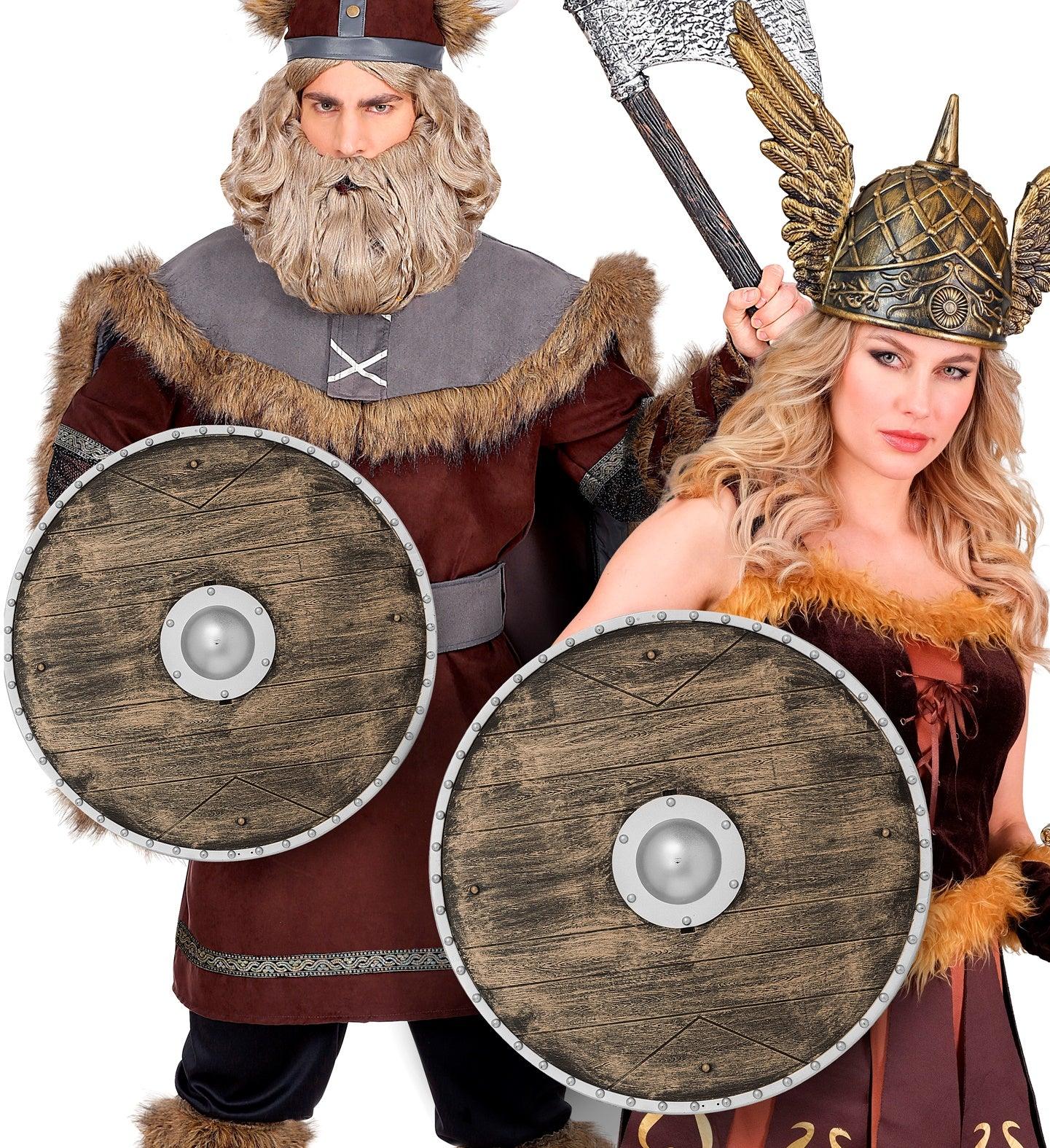 Escudo Vikingo Redondo Efecto Madera - Image 2
