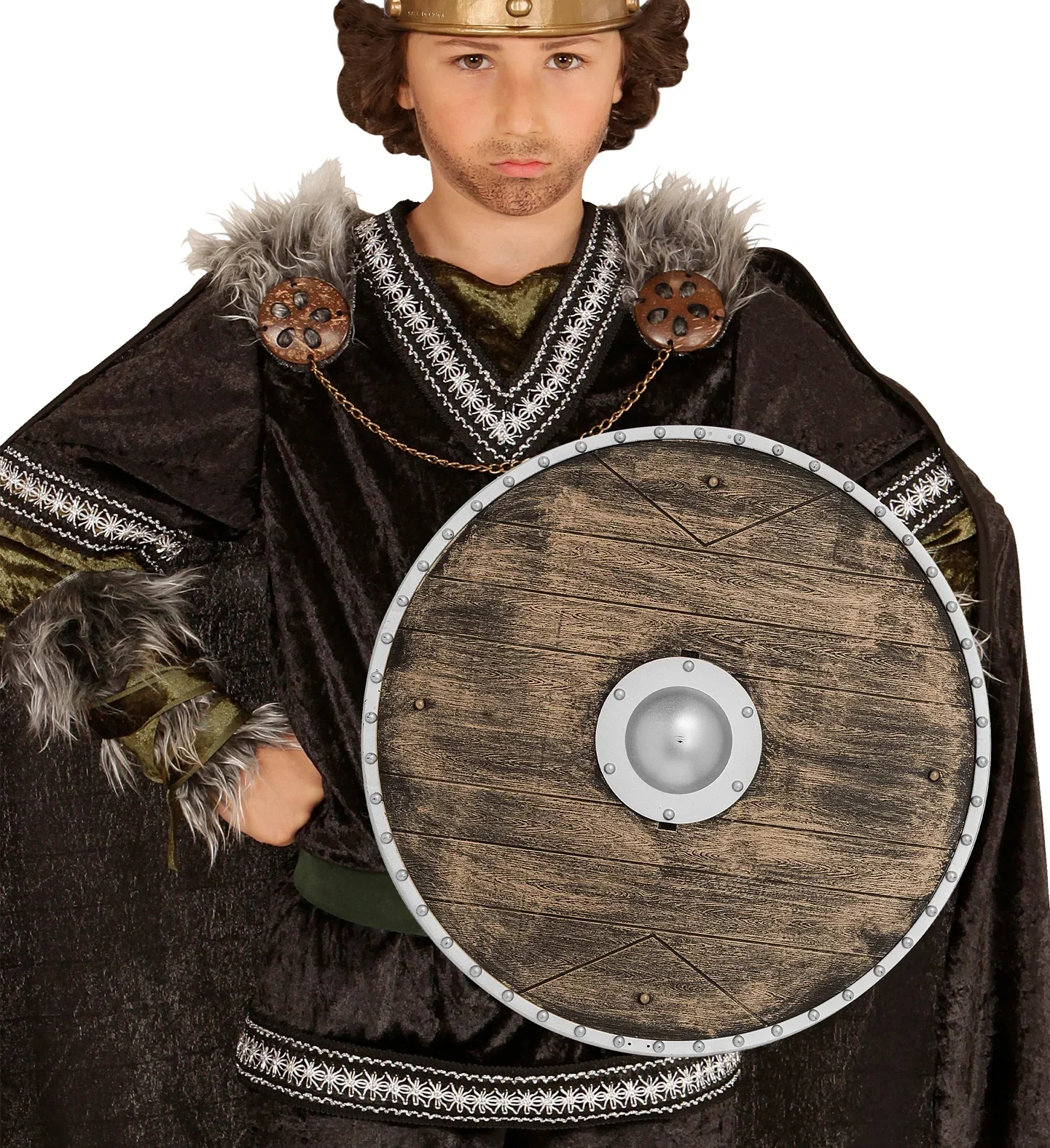Escudo Vikingo Redondo Efecto Madera - Image 5