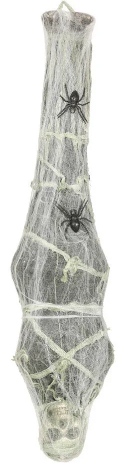 Esqueleto Colgante con Telaraña de Decoración