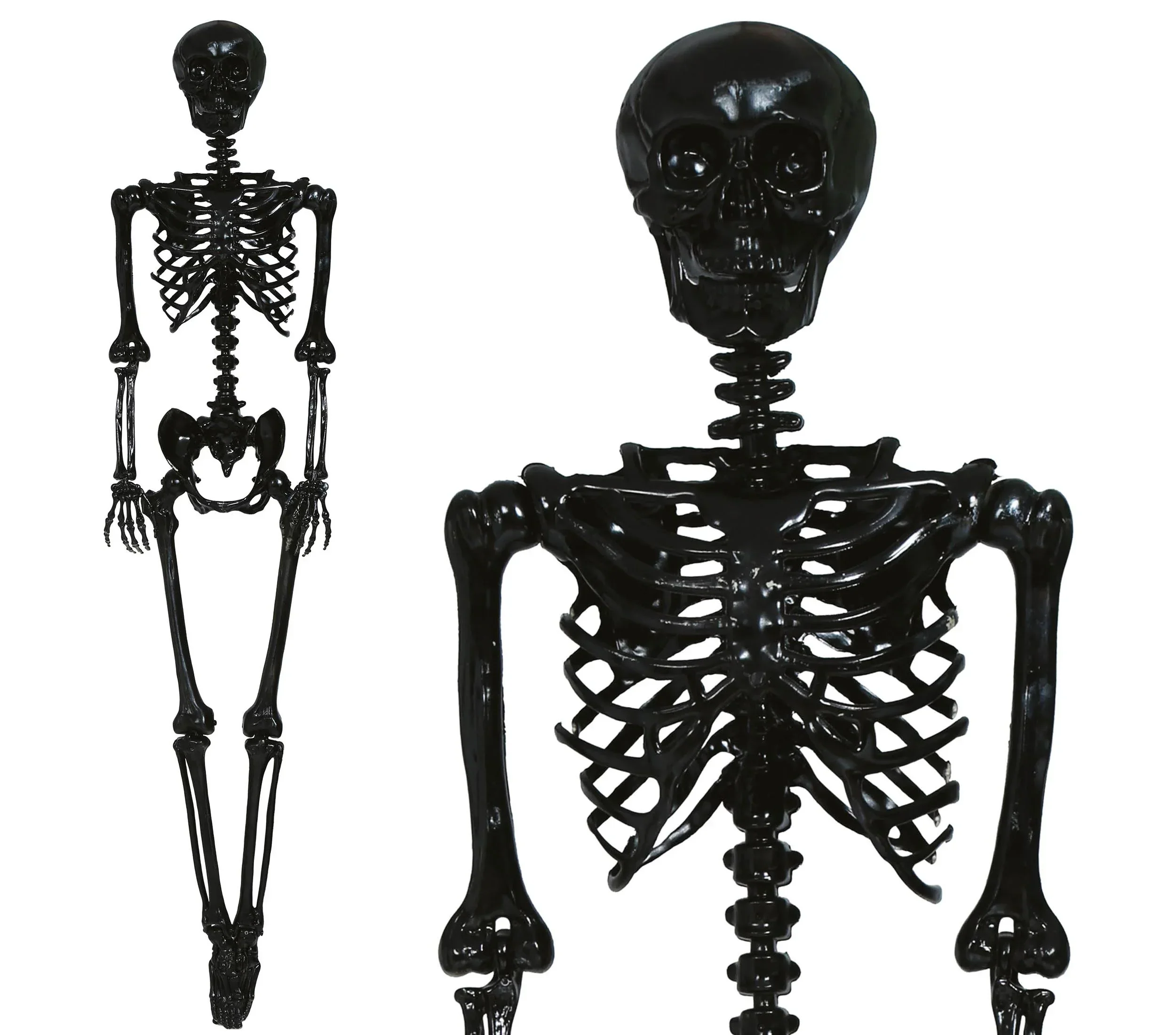 Esqueleto Negro para Decoración de 160cm