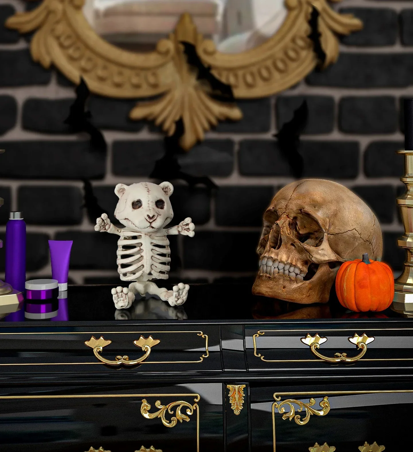 Esqueleto de Osito de Decoración de Halloween - Image 2