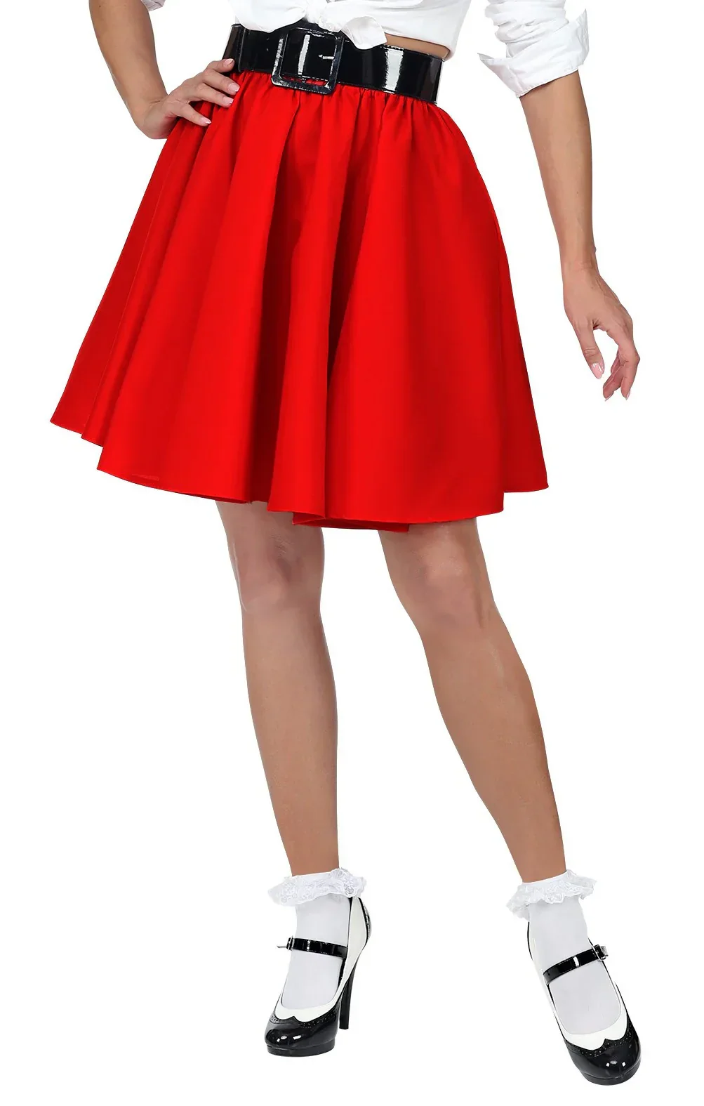 Falda Grease Roja Estilo Pin Up - Image 2