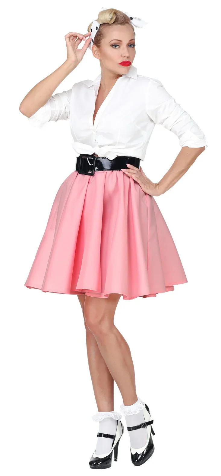 Falda Grease Rosa Estilo Pin Up - Image 4