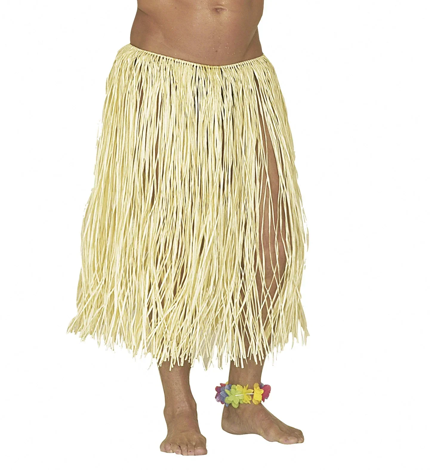 Falda Hawaiana Color Rafia Natural - Image 4