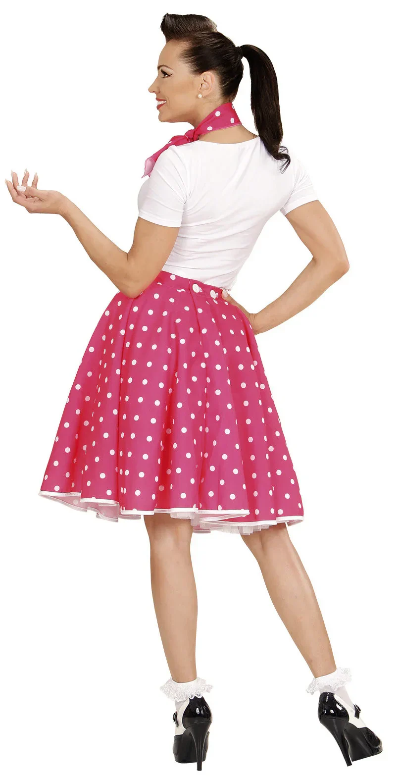 Falda de Lunares con Pañuelo Rosa - Image 2