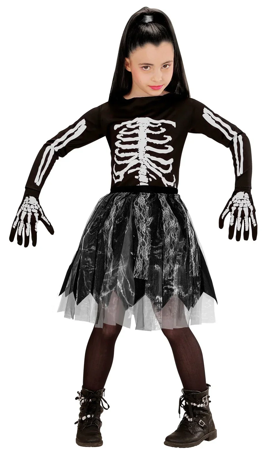 Falda Negra de Halloween para Niña - Image 3