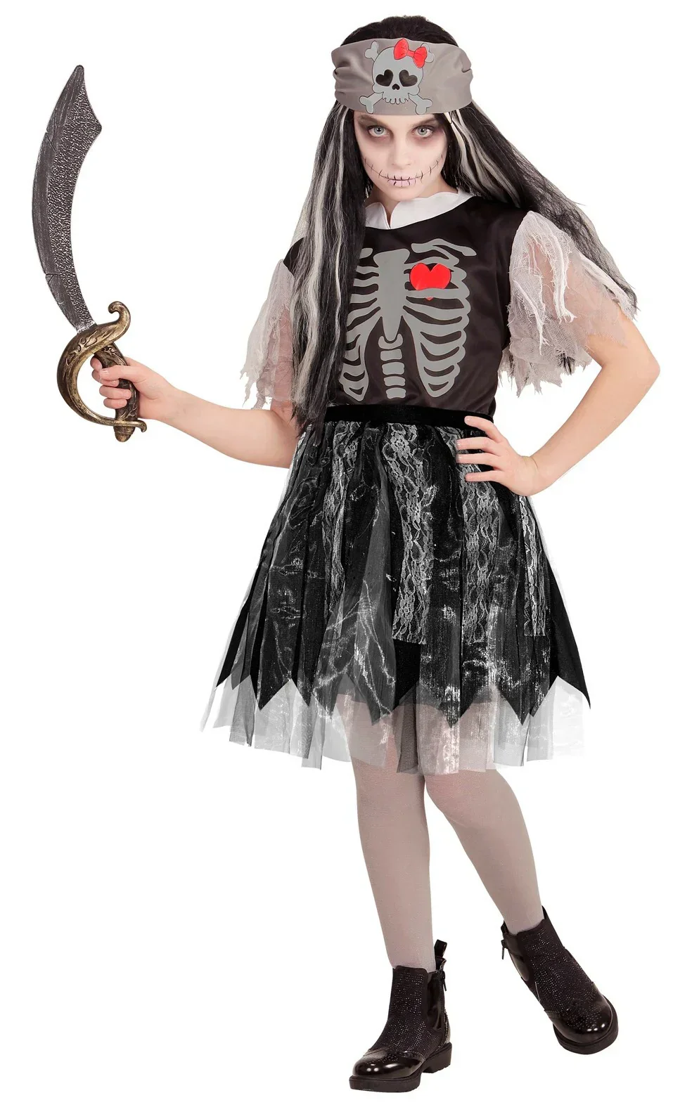 Falda Negra de Halloween para Niña - Image 4