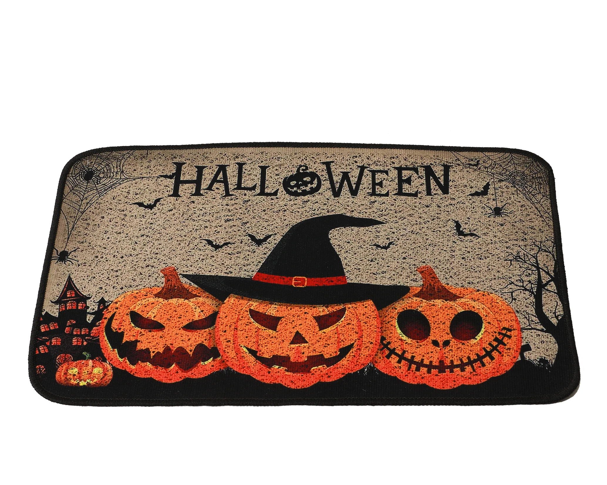 Felpudo de Halloween con Calabazas