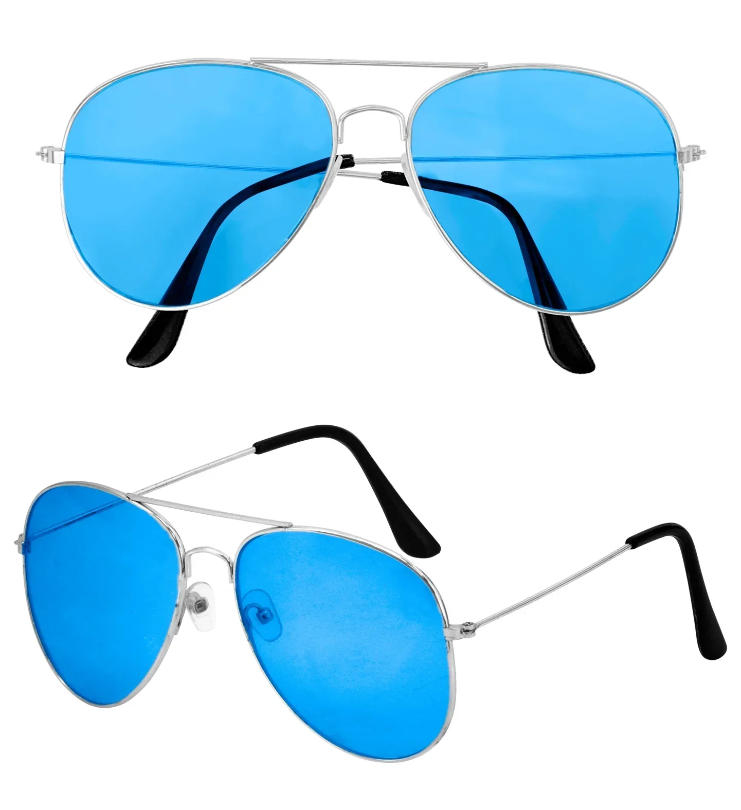 Gafas Aviador Metálicas con Lentes Azules