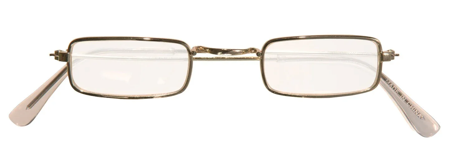 Gafas Doradas Rectangulares de Metal