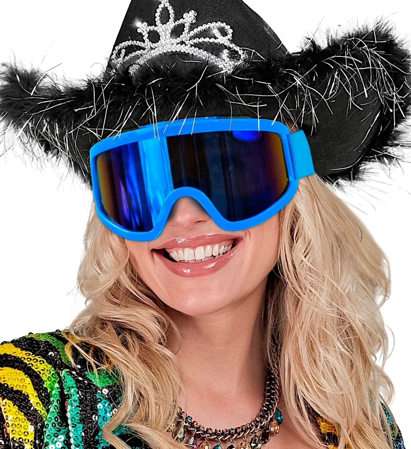 Gafas de Esquí o Snowboard Años 80 Azules - Image 3
