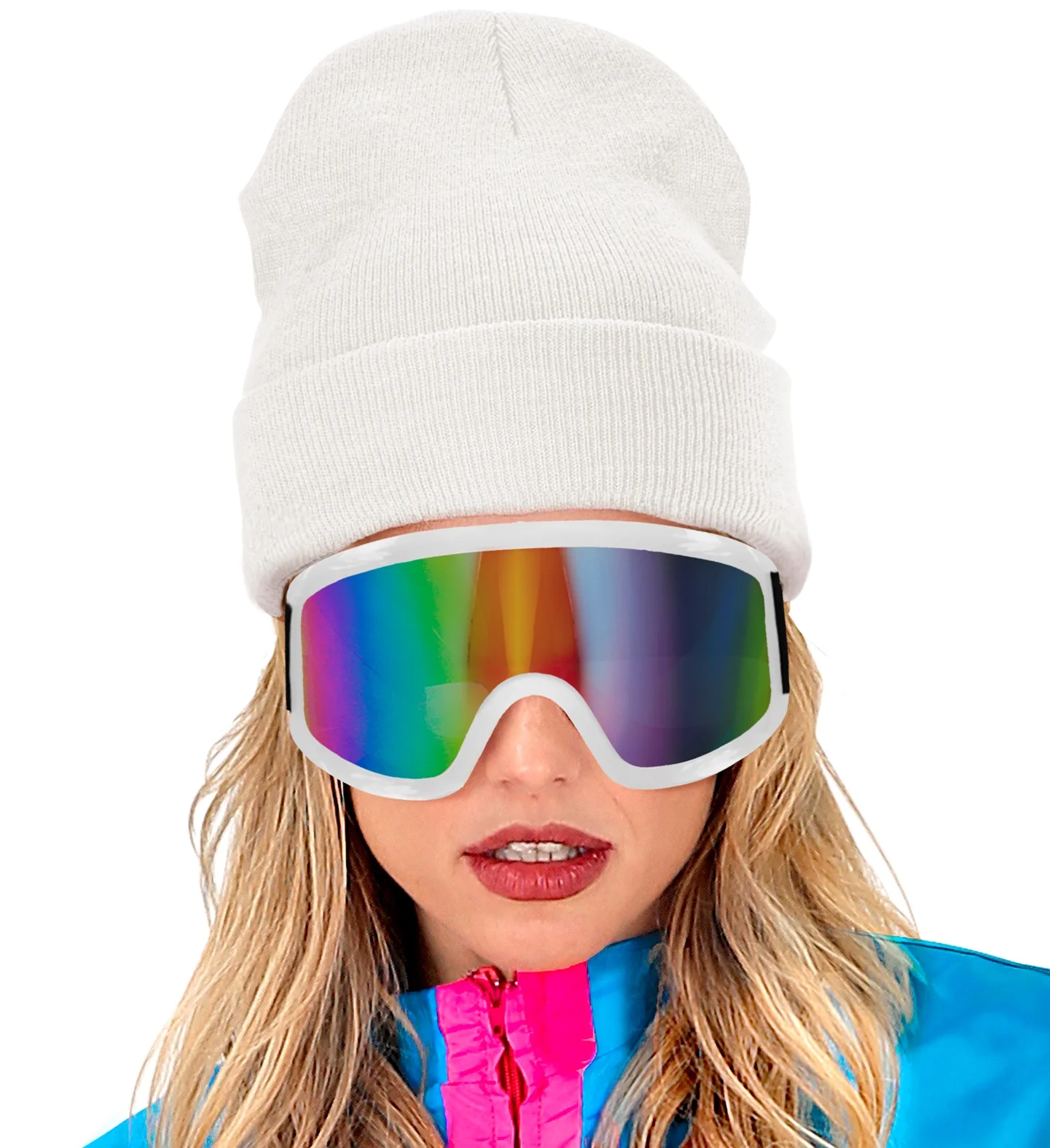 Gafas de Esquí o Snowboard Años 80 Blancas - Image 3