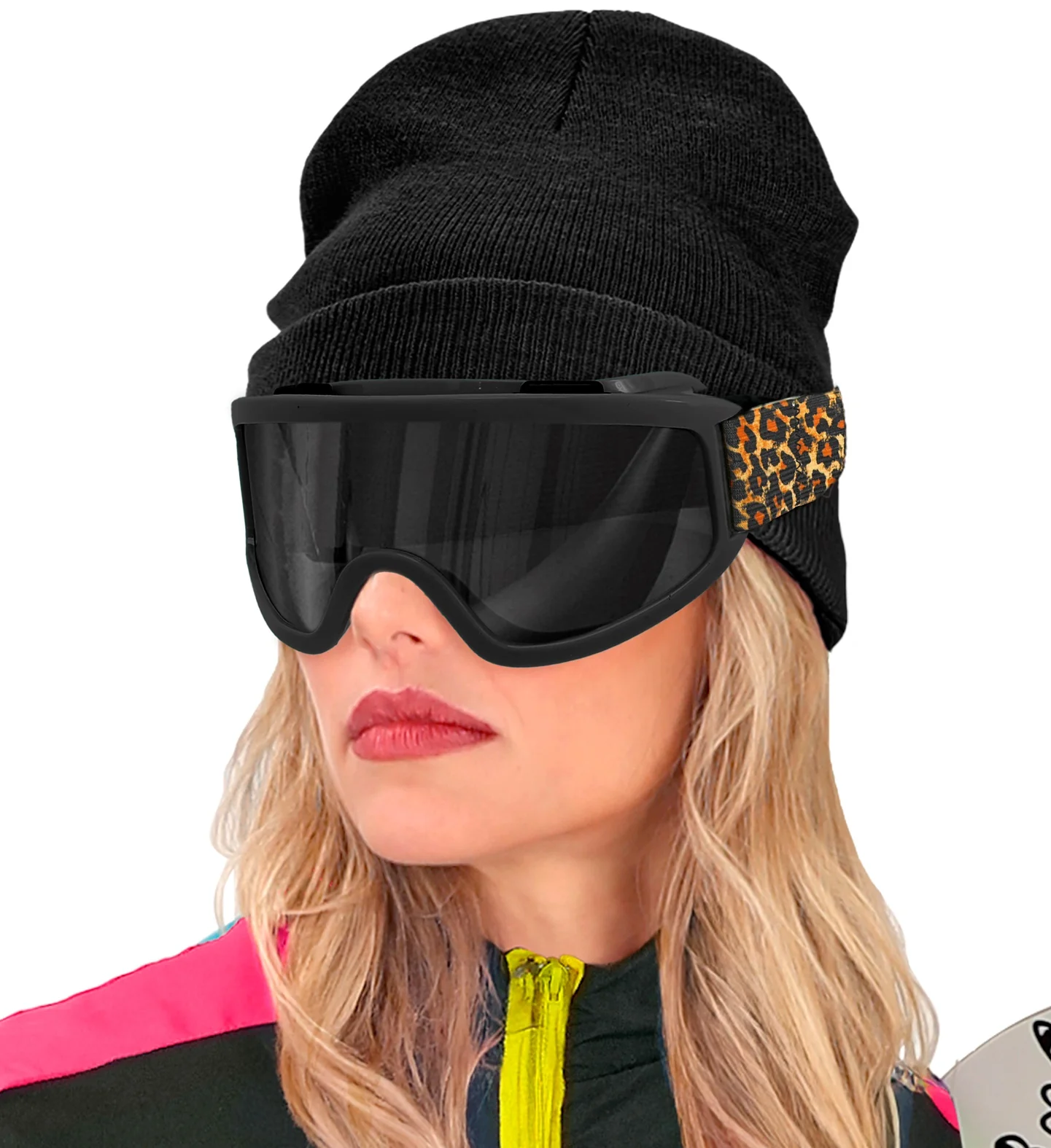 Gafas de Esquí o Snowboard Años 80 de Leopardo - Image 3