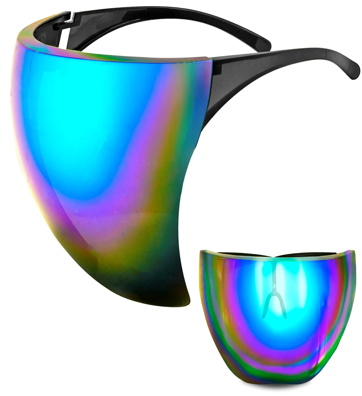 Gafas con Pantalla de Espejo Azul-Violeta