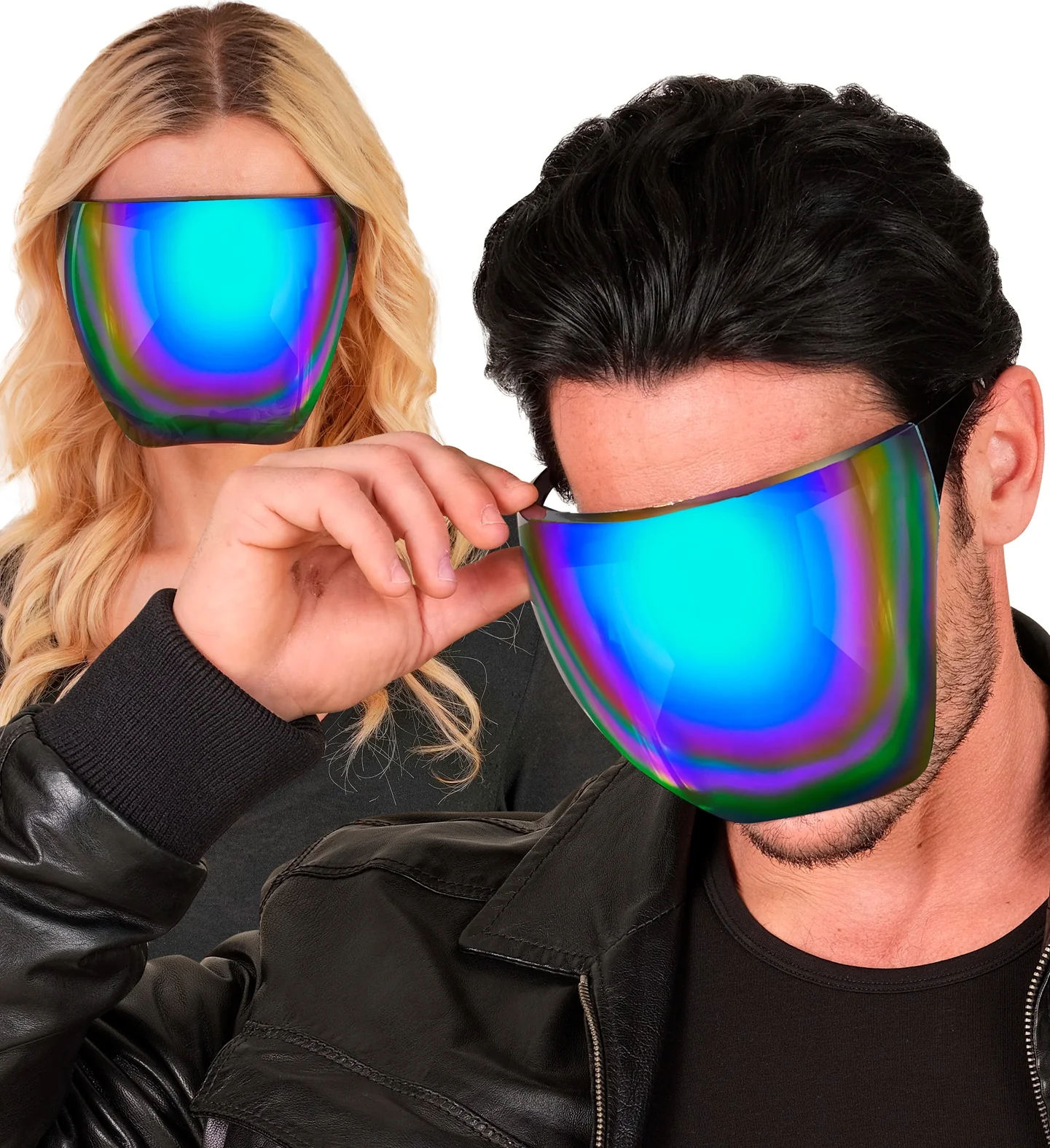 Gafas con Pantalla de Espejo Azul-Violeta - Image 3